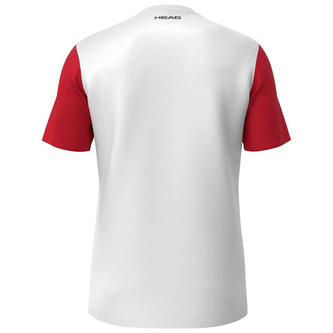 Head Boys Club Tech Tee - White/Red