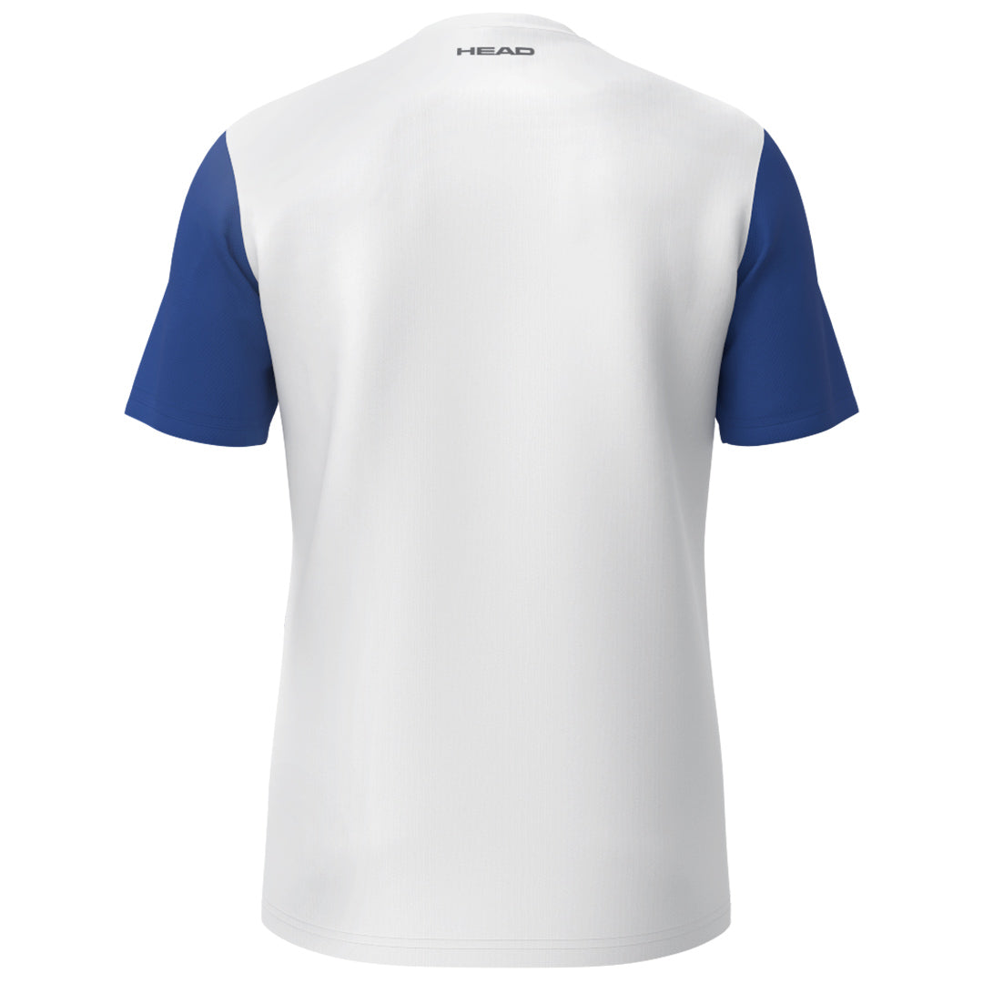 Head Boys Club Tech Tee - White/Royal