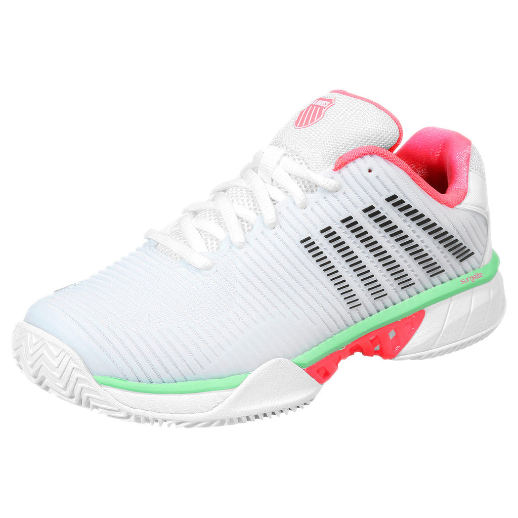 K-Swiss Women's Hypercourt Express 2 - Clay - White/Neon Pastel Pink