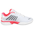 K-Swiss Women's Hypercourt Express 2 - Wide - White/Neon Pastel Pink