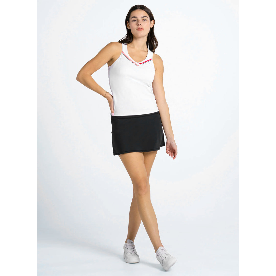 Lucky In Love Women's Glow Set Glow Stripe Tank - White/Tank