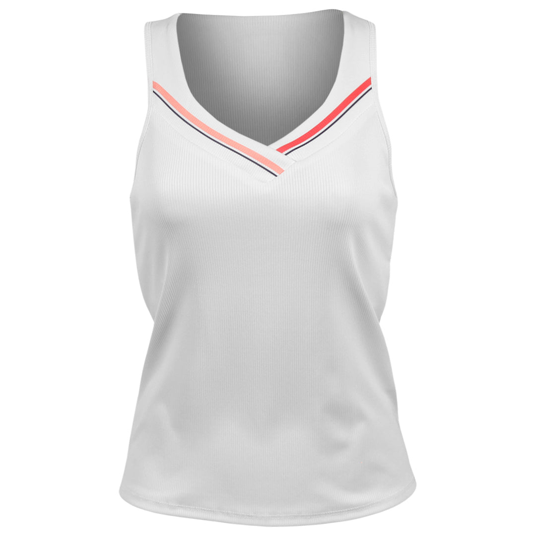 Lucky In Love Women's Glow Set Glow Stripe Tank - White/Tank