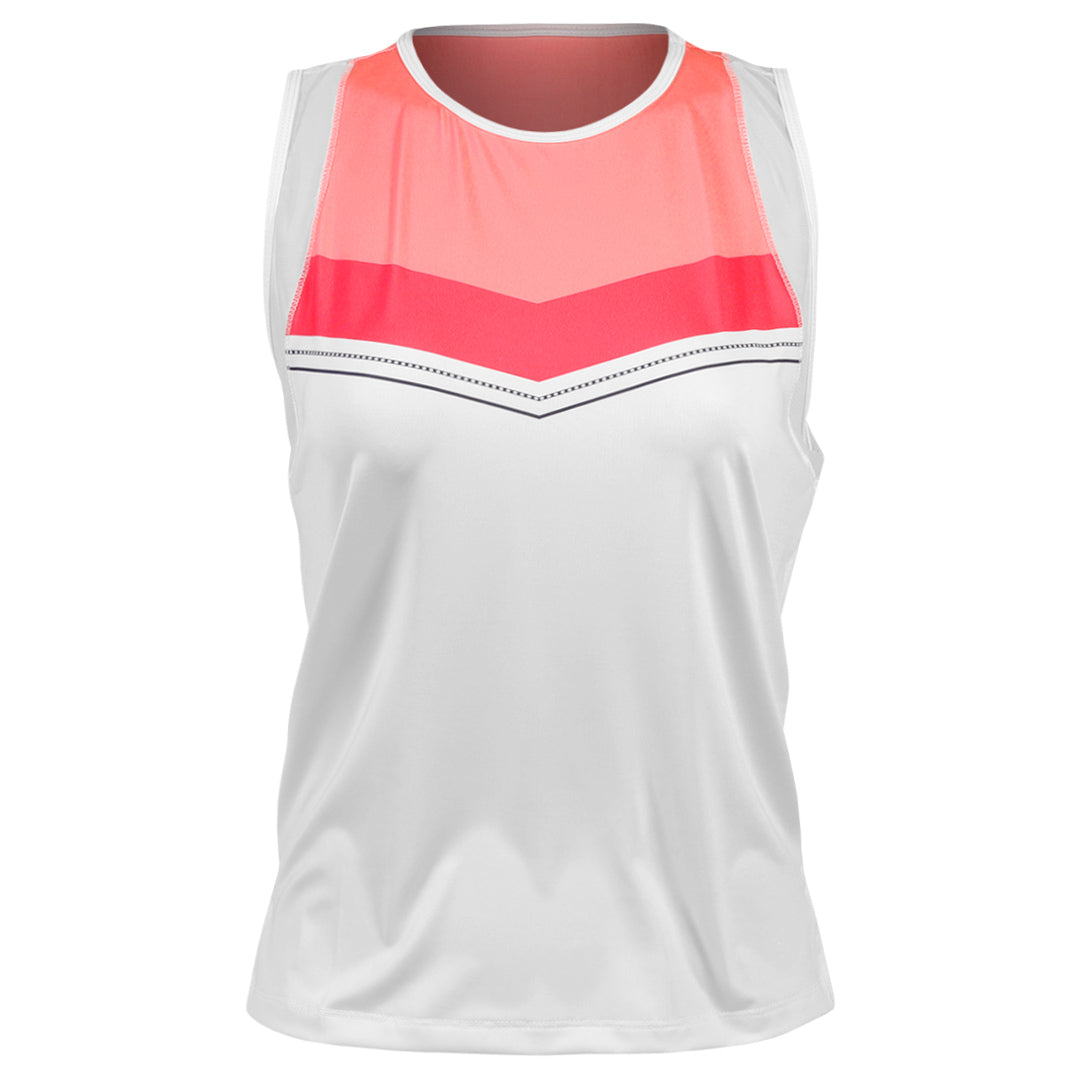 Lucky In Love Women's Glow Set Tank - White/Pink
