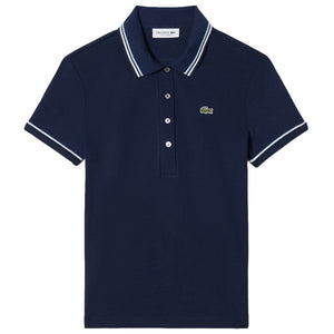 Lacoste Women's L.12.D Contract Accent Polo - Bleu Marine