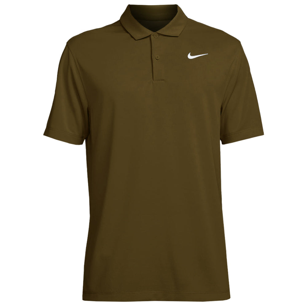 Nike Men's DriFit Polo - Olive Flak/White