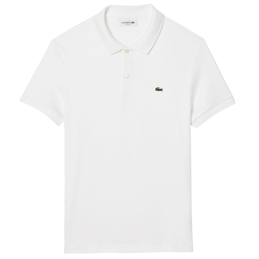 Lacoste Men's Pima Cotton Ribbed Polo - White