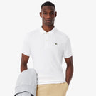 Lacoste Men's Pima Cotton Ribbed Polo - White