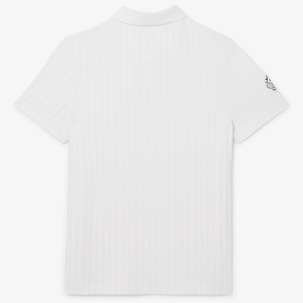 Lacoste Men's Heritage Ultra Dry Tennis Polo - White