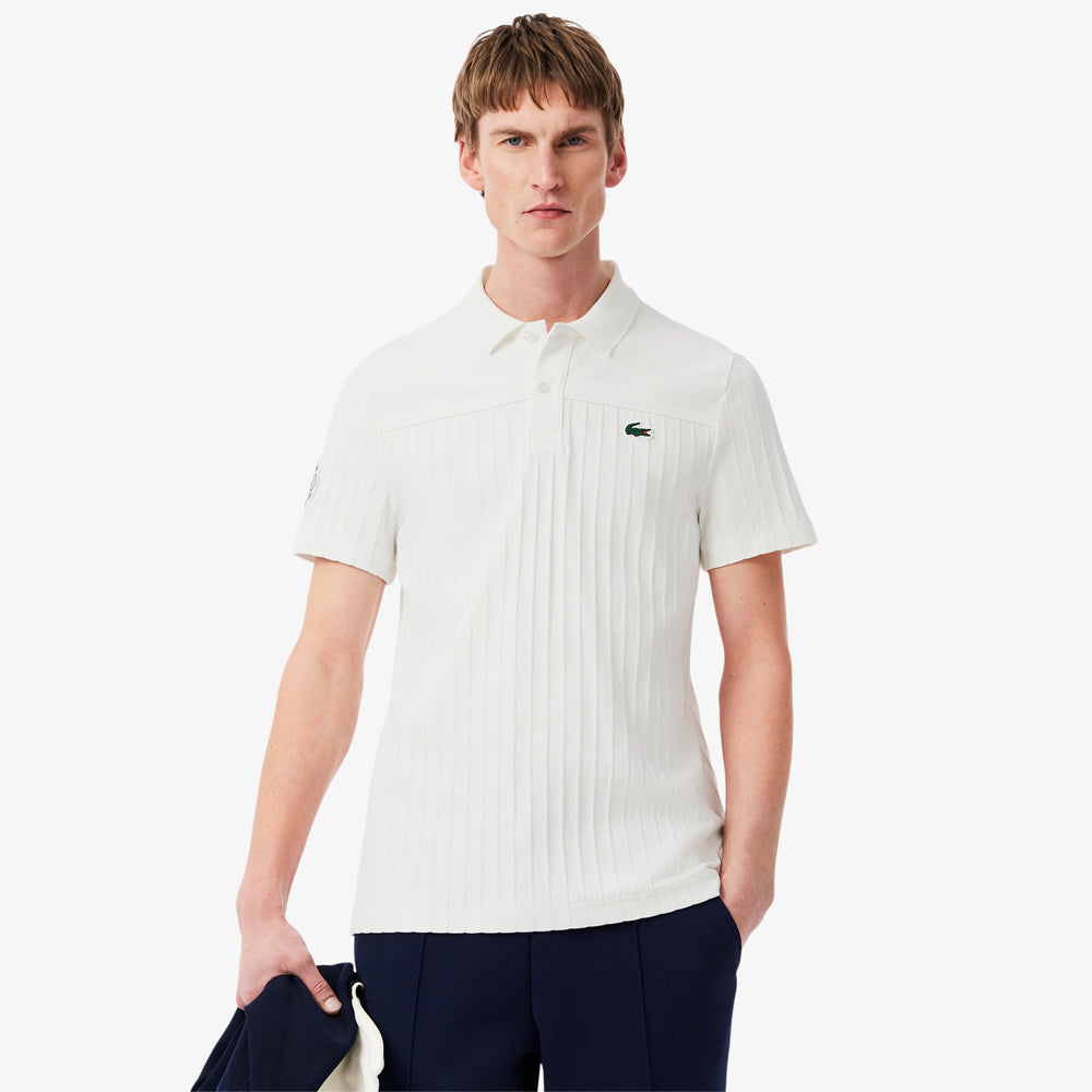 Lacoste Men's Heritage Ultra Dry Tennis Polo - White