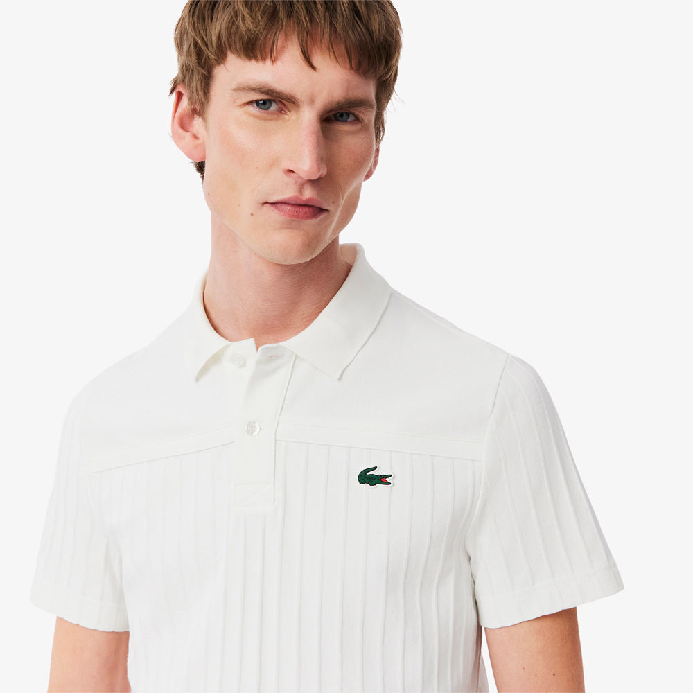 Lacoste Men's Heritage Ultra Dry Tennis Polo - White