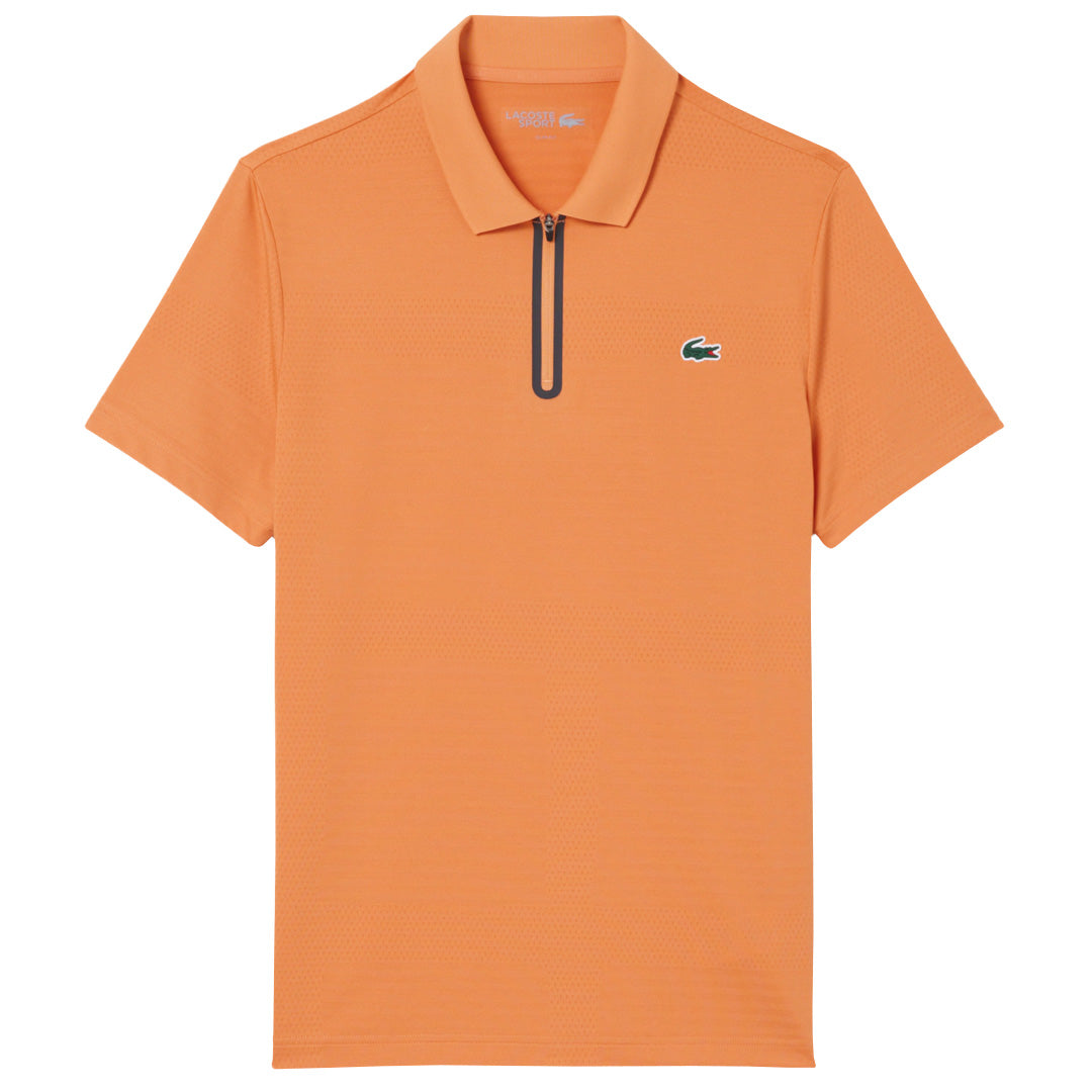 Lacoste Men's Ultra Dry Jacquard Polo - Orange