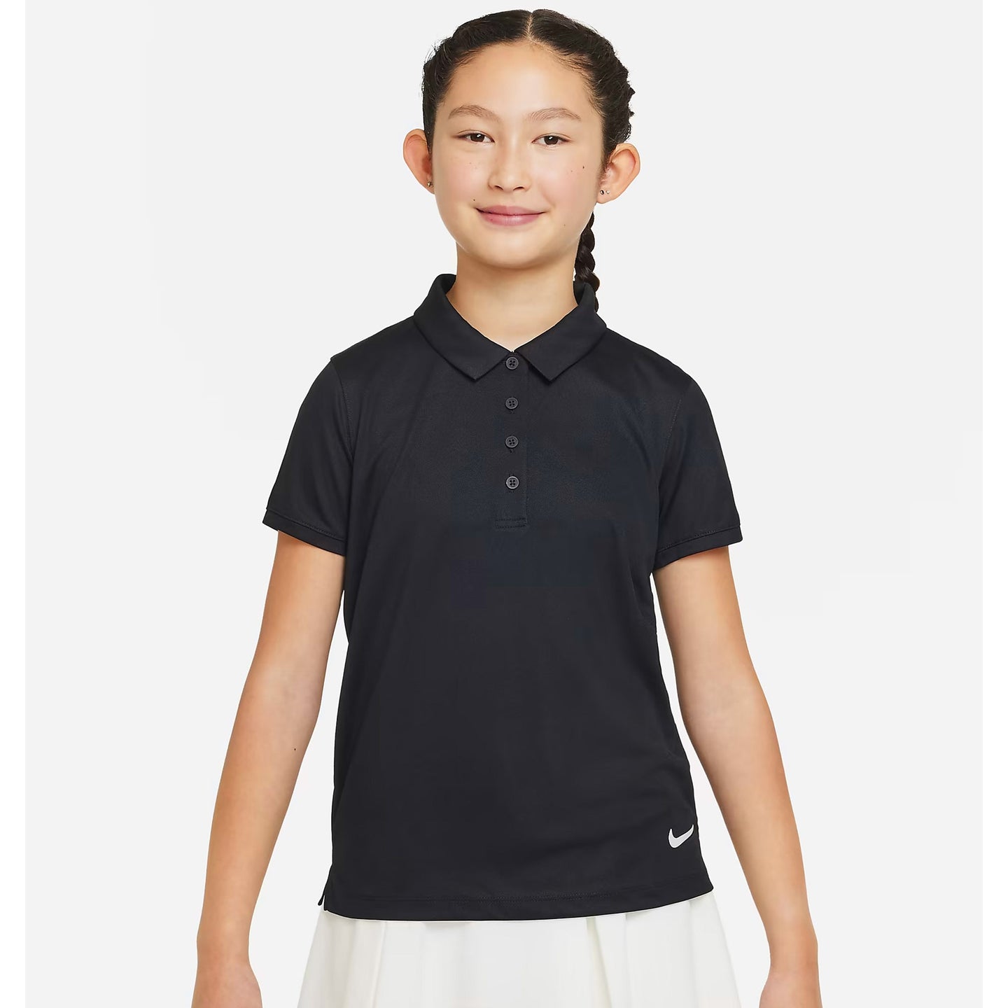Nike Girls Victory DriFit Polo - Black