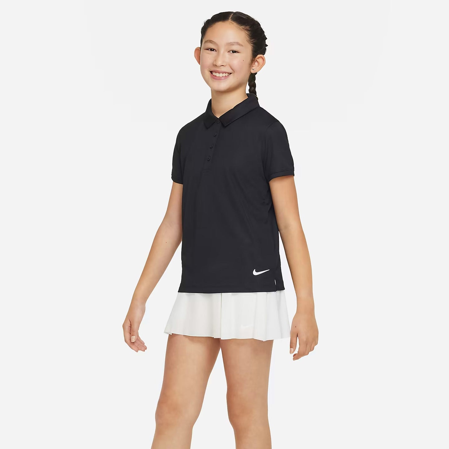 Nike Girls Victory DriFit Polo - Black