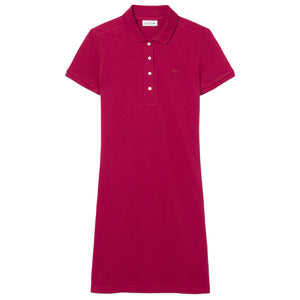 Lacoste Women's Stretch Mini Pique Polo Dress - Fuschia Pink