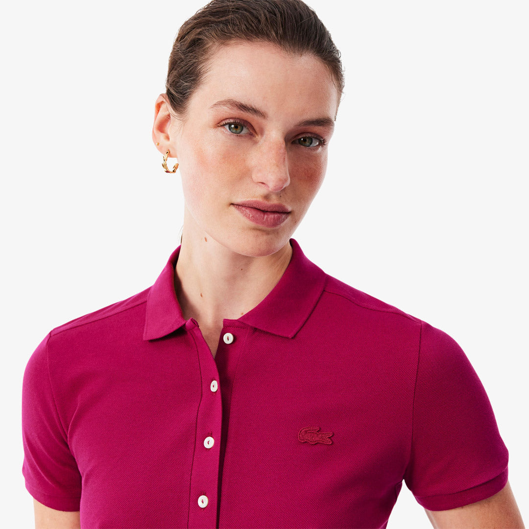 Lacoste Women's Stretch Mini Pique Polo Dress - Fuschia Pink