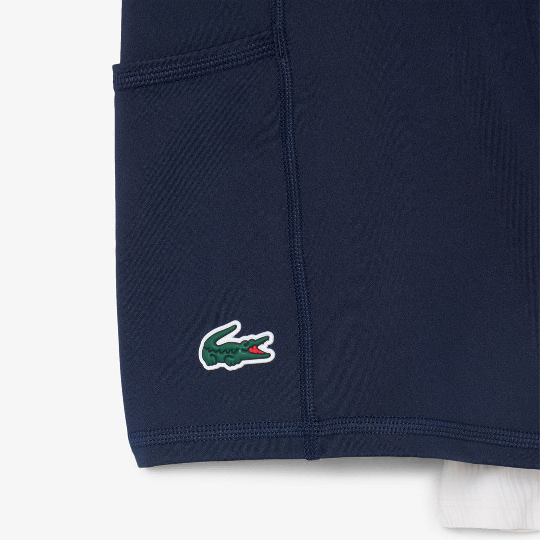 Lacoste Women's Badge Accent Heritage Tennis Dress - Flour/Navy