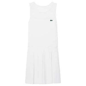 Lacoste Women's Pleated Stretch Tennis Dress - White