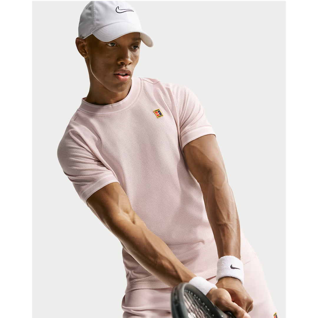Nike Men's Heritage Court Short Sleeve - Slit Red
