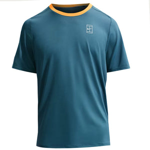 Nike Men's Advantage Court Tee - New Slate/Laser Orange