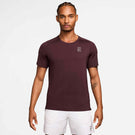 Nike Men's Advantage Court Top - Burgundy Crush/White