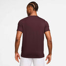 Nike Men's Advantage Court Top - Burgundy Crush/White