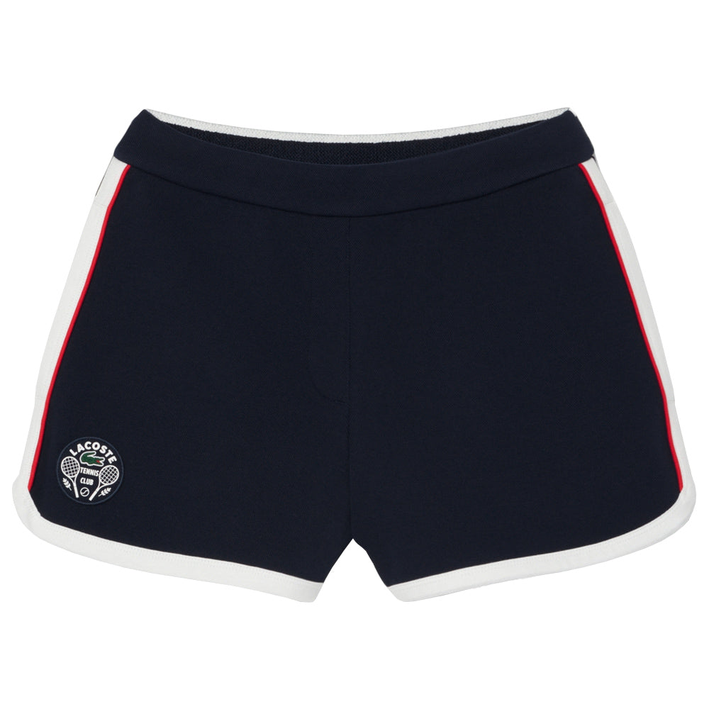 Lacoste Women's Heritage Stretch Pique Short - Navy Blue/White