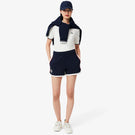 Lacoste Women's Heritage Stretch Pique Short - Navy Blue/White