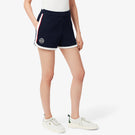 Lacoste Women's Heritage Stretch Pique Short - Navy Blue/White