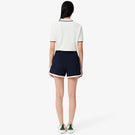 Lacoste Women's Heritage Stretch Pique Short - Navy Blue/White