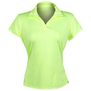 Lucky In Love Women's Day Club Short Sleeve Polo - Lemon Frost