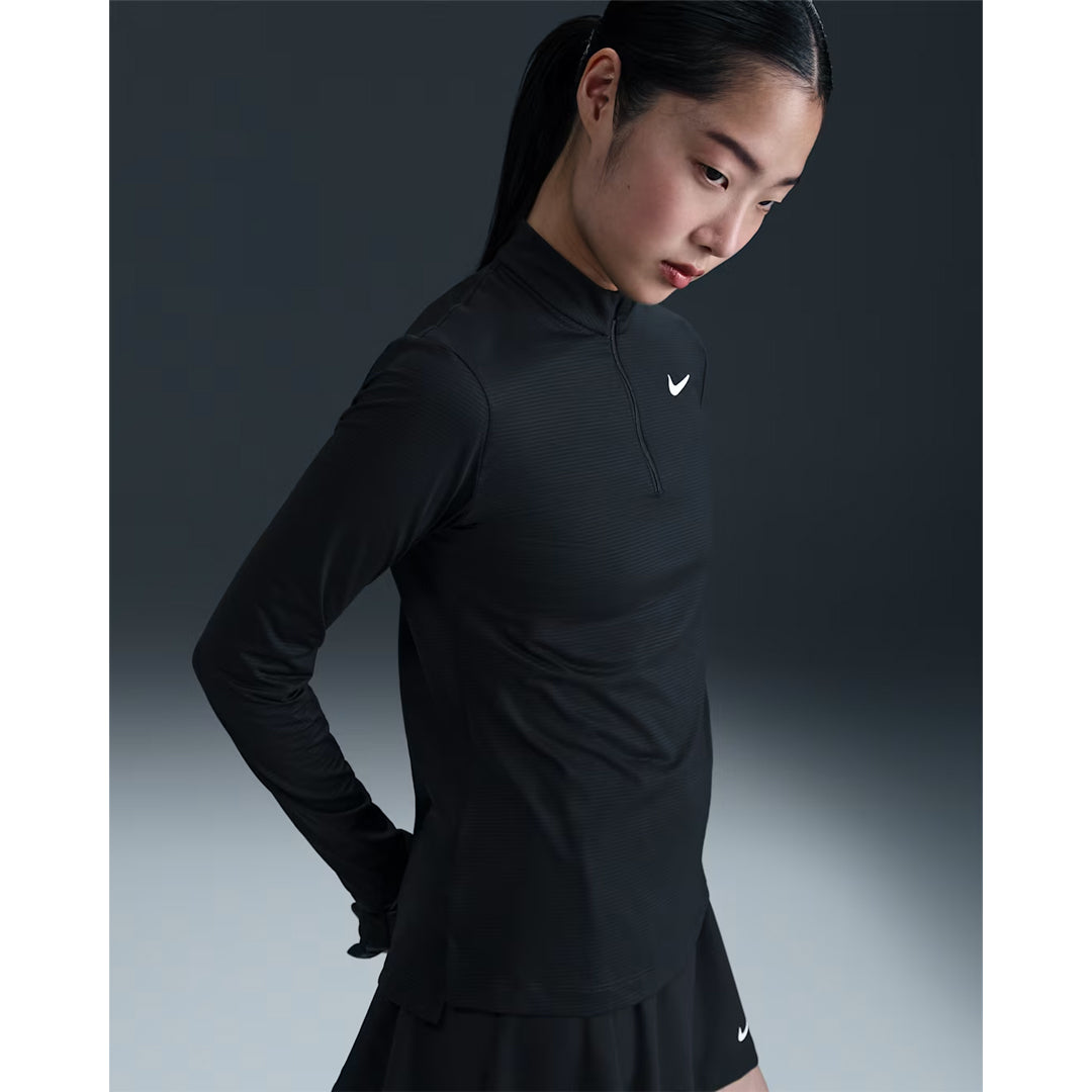 Nike Women's Victory UV 1/2 Zip Long Sleeve - Black