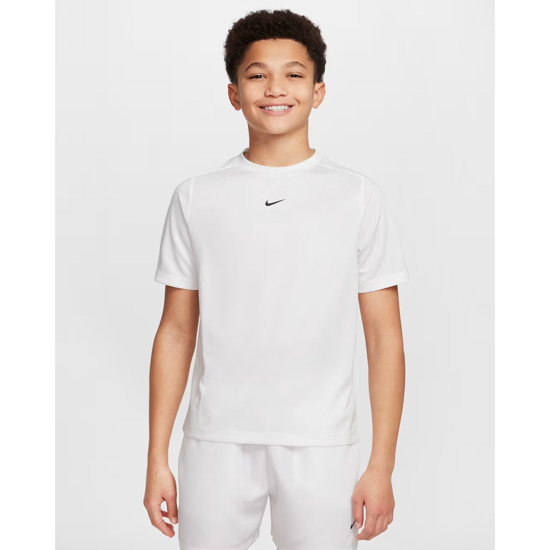 Nike Junior Multi Short Sleeve Tee - White