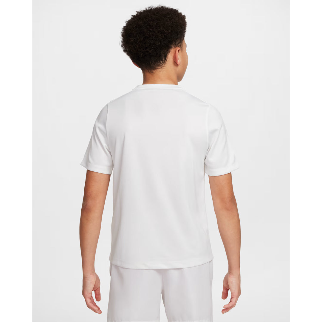 Nike Junior Multi Short Sleeve Tee - White