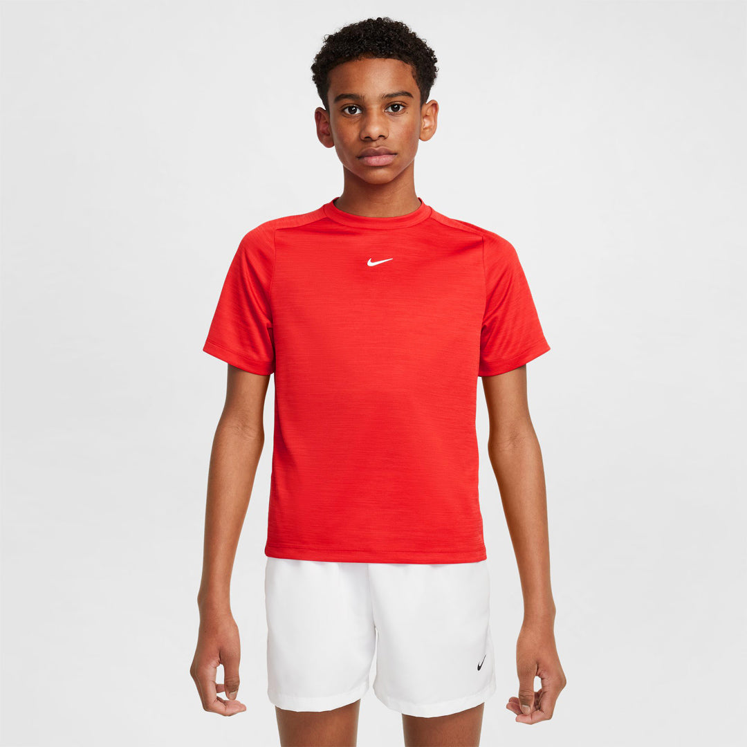 Nike Junior Multi Short Sleeve Tee - University Red