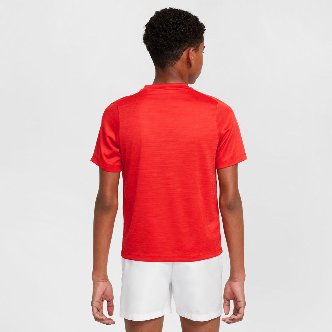 Nike Junior Multi Short Sleeve Tee - University Red