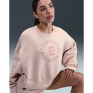 Nike Women's Heritage II Crew Neck Sweater - Silt Red/Red Stardust