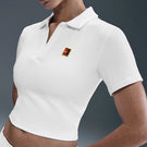 Nike Women's Heritage Cropped Polo - White
