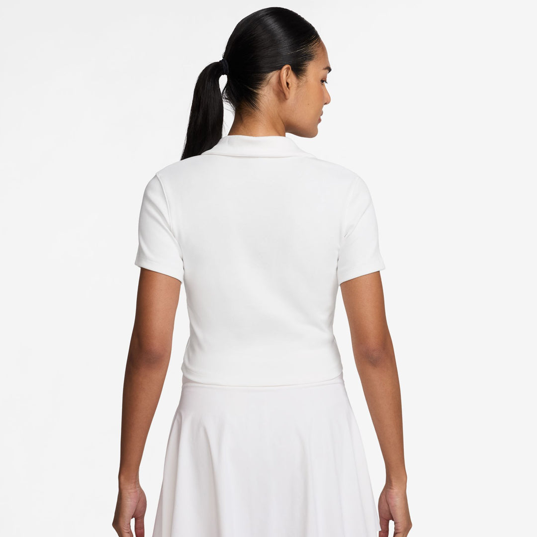 Nike Women's Heritage Cropped Polo - White