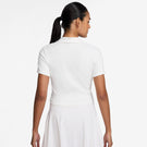 Nike Women's Heritage Cropped Polo - White