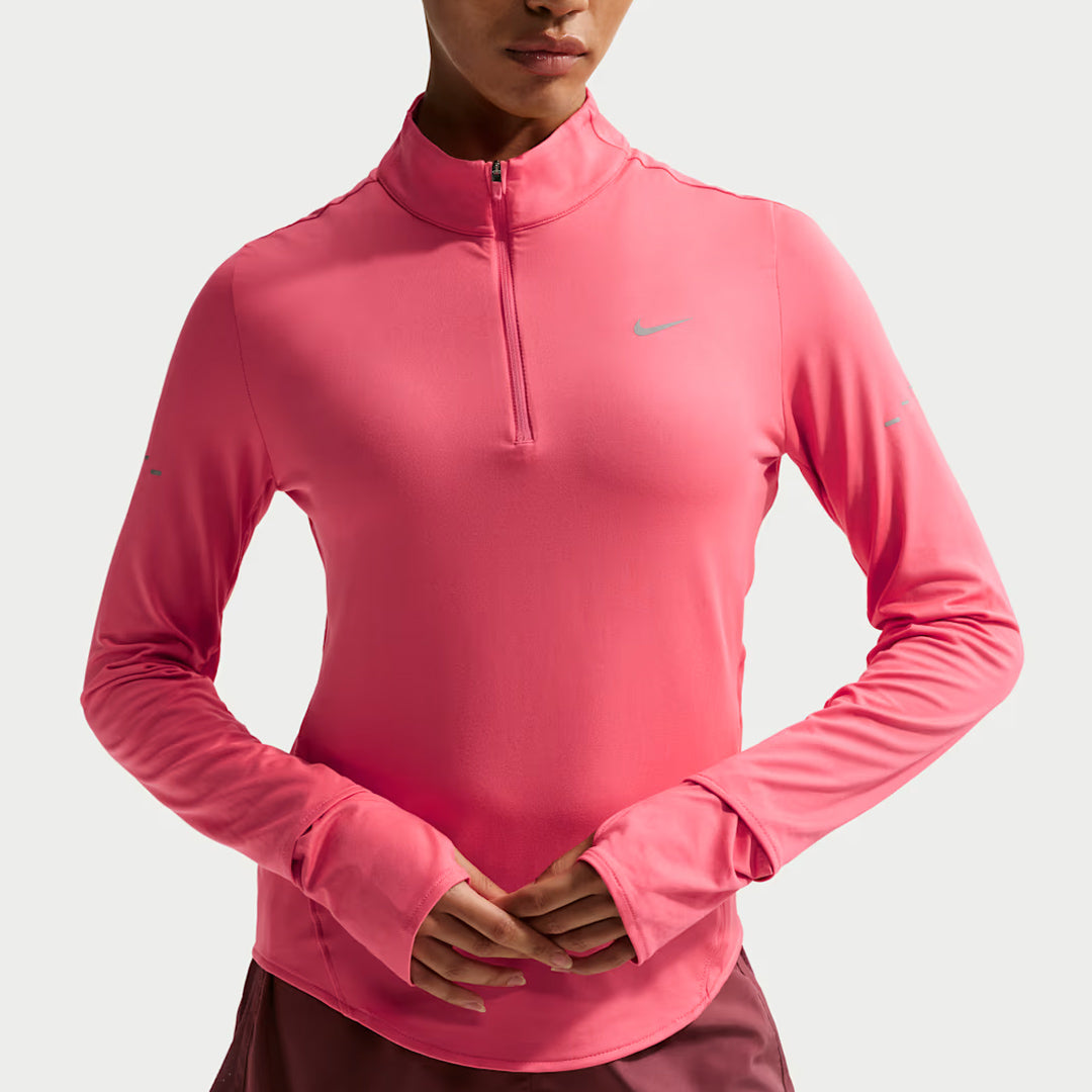 Nike Women's Swift 1/2 Zip Long Sleeve Top - Sea Coral