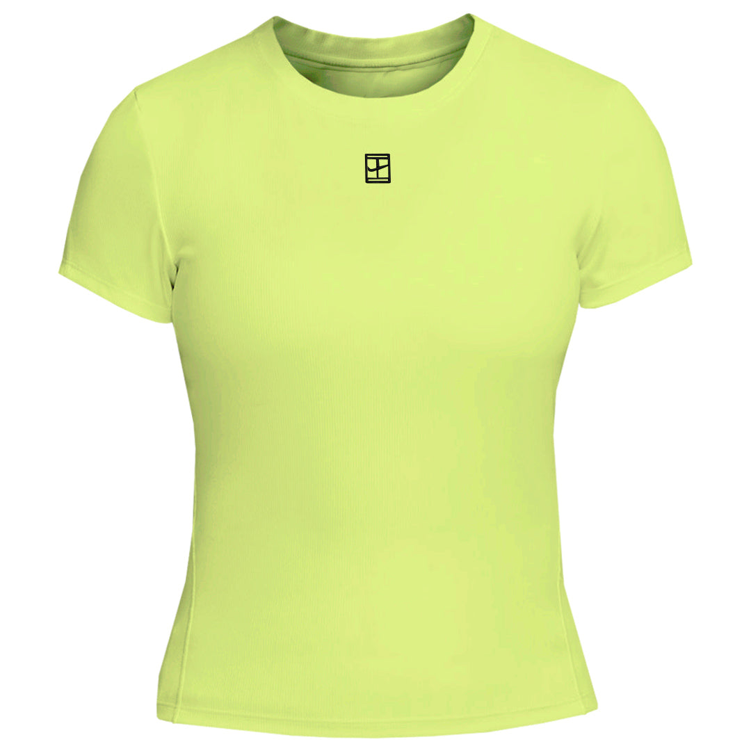 Nike Women's Advantage Short Sleeve - Light Lemon Twist