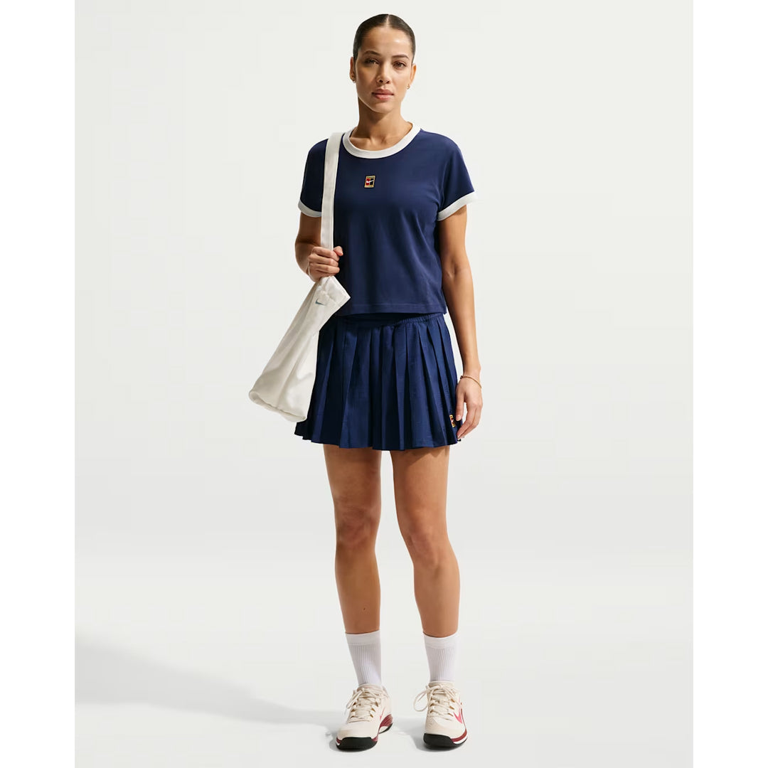 Nike Women's Court High Waist Short - Midnight Navy
