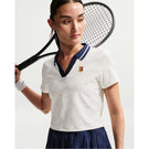 Nike Women's Court Crop Top - Sail/Midnight Navy