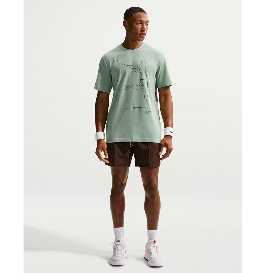 Nike Men's Court French Open Tee - Steam