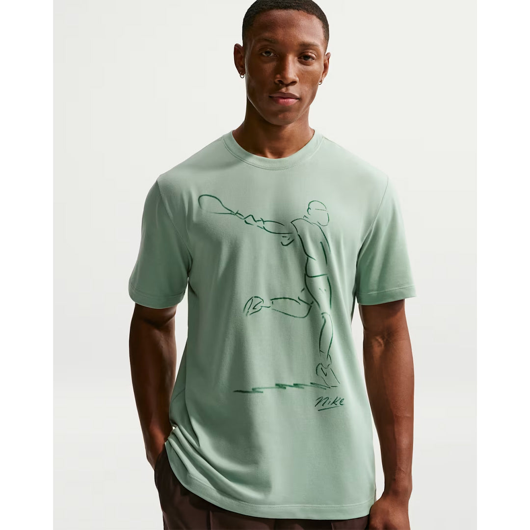 Nike Men's Court French Open Tee - Steam