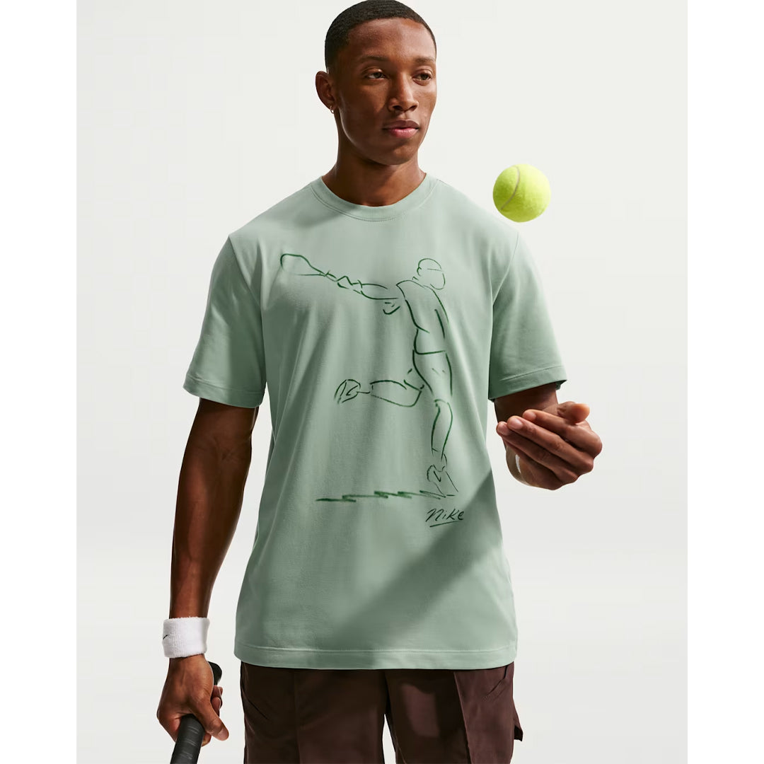 Nike Men's Court French Open Tee - Steam