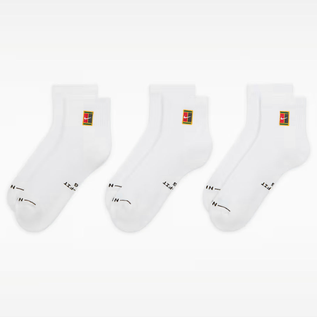Nike Everyday Elevated Ankle 3 Pack Socks - White