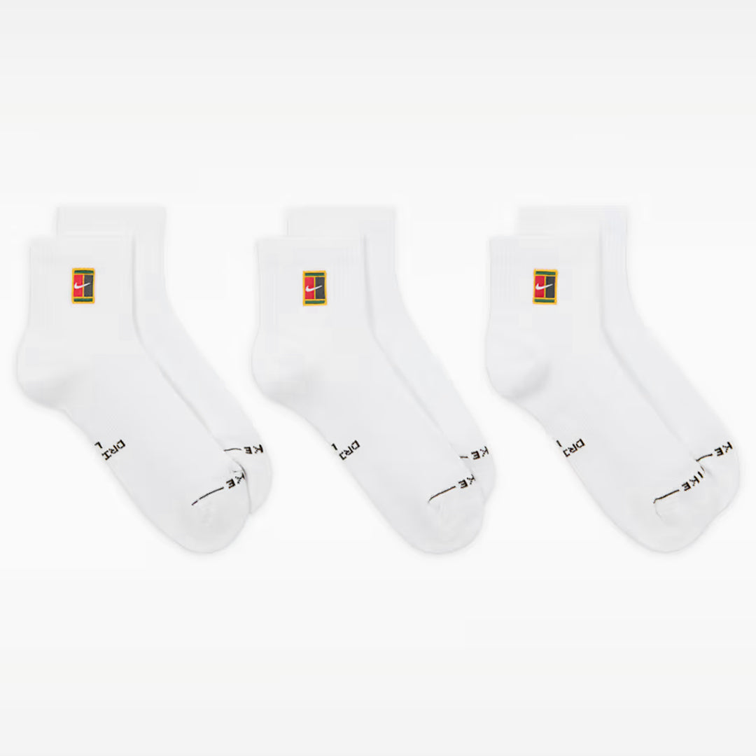 Nike Everyday Elevated Ankle 3 Pack Socks - White