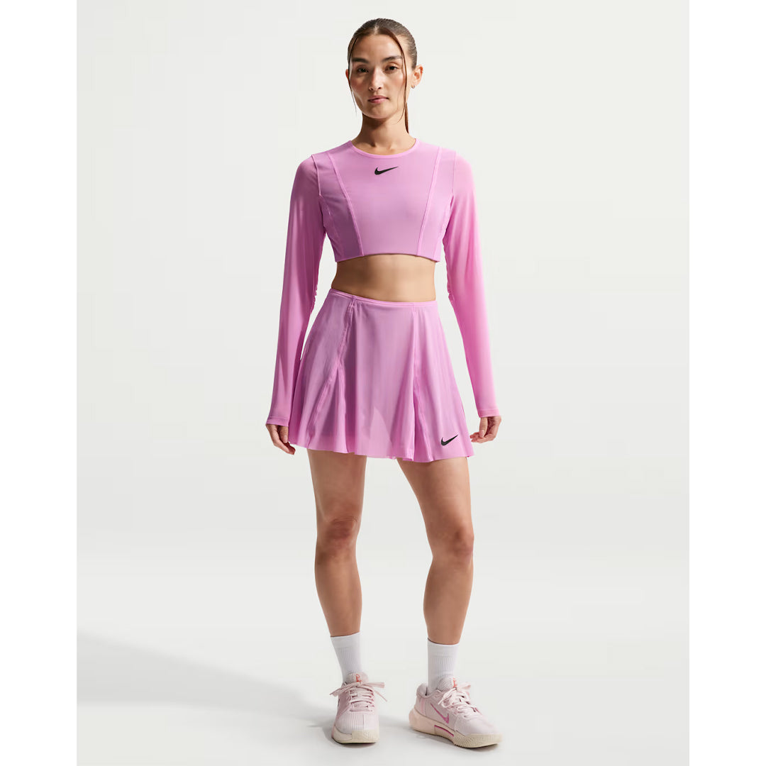 Nike Women's Slam RG Long Sleeve Crop Top - Light Magenta