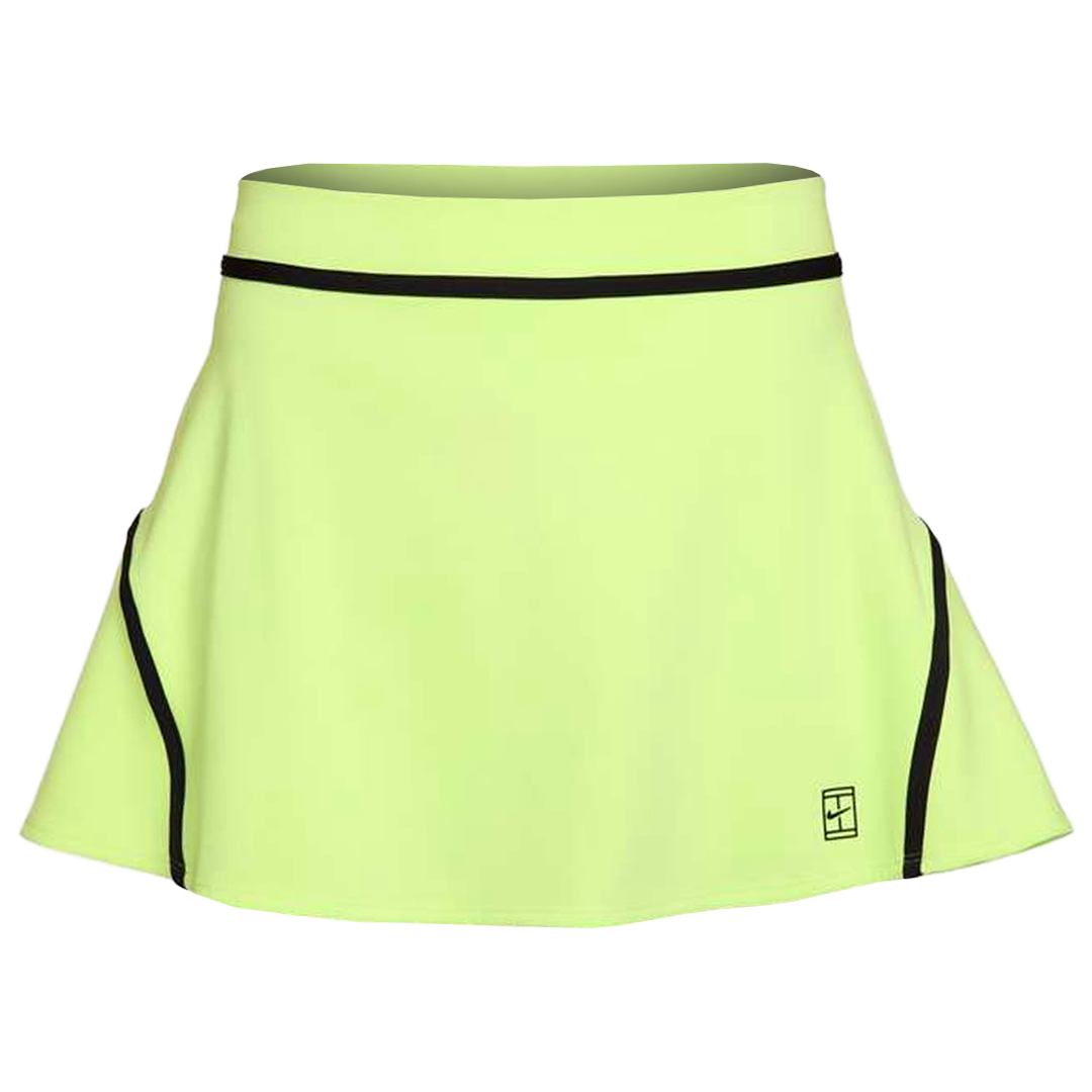 Nike Women's Advantage Novelty Skort - Light Lemon Twist/Black